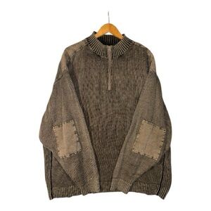 Xtreme Gear Tactical 1/4 Zip Sweater Mens 3XL Gray Padded Elbows Ribbed